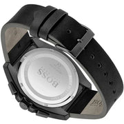  Shop Authentic Hugo Boss Grandmaster Blue Dial Black Leather Strap Watch for Men - 1513883 - Luxxuri