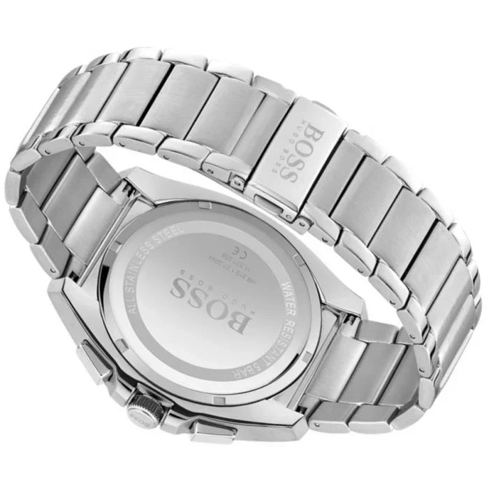  Shop Authentic Hugo Boss Grandmaster Blue Dial Silver Steel Strap Watch for Men - 1513884 - Luxxuri