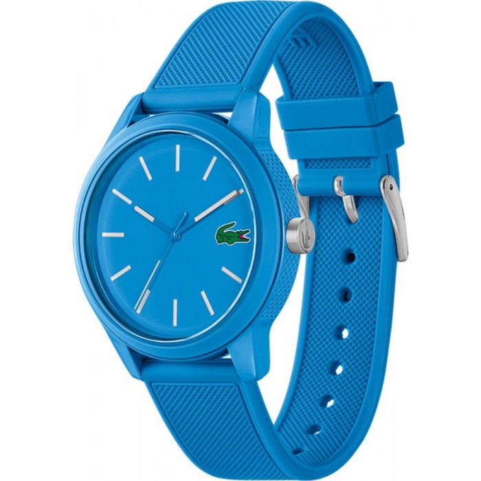 Lacoste 12.12 Blue Dial Blue Silicone Strap Watch for Men - 2011193