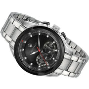  Shop Authentic Maserati Traguardo Analog Black Dial Stainless Steel Watch For Men - R8873612015 - Luxxuri