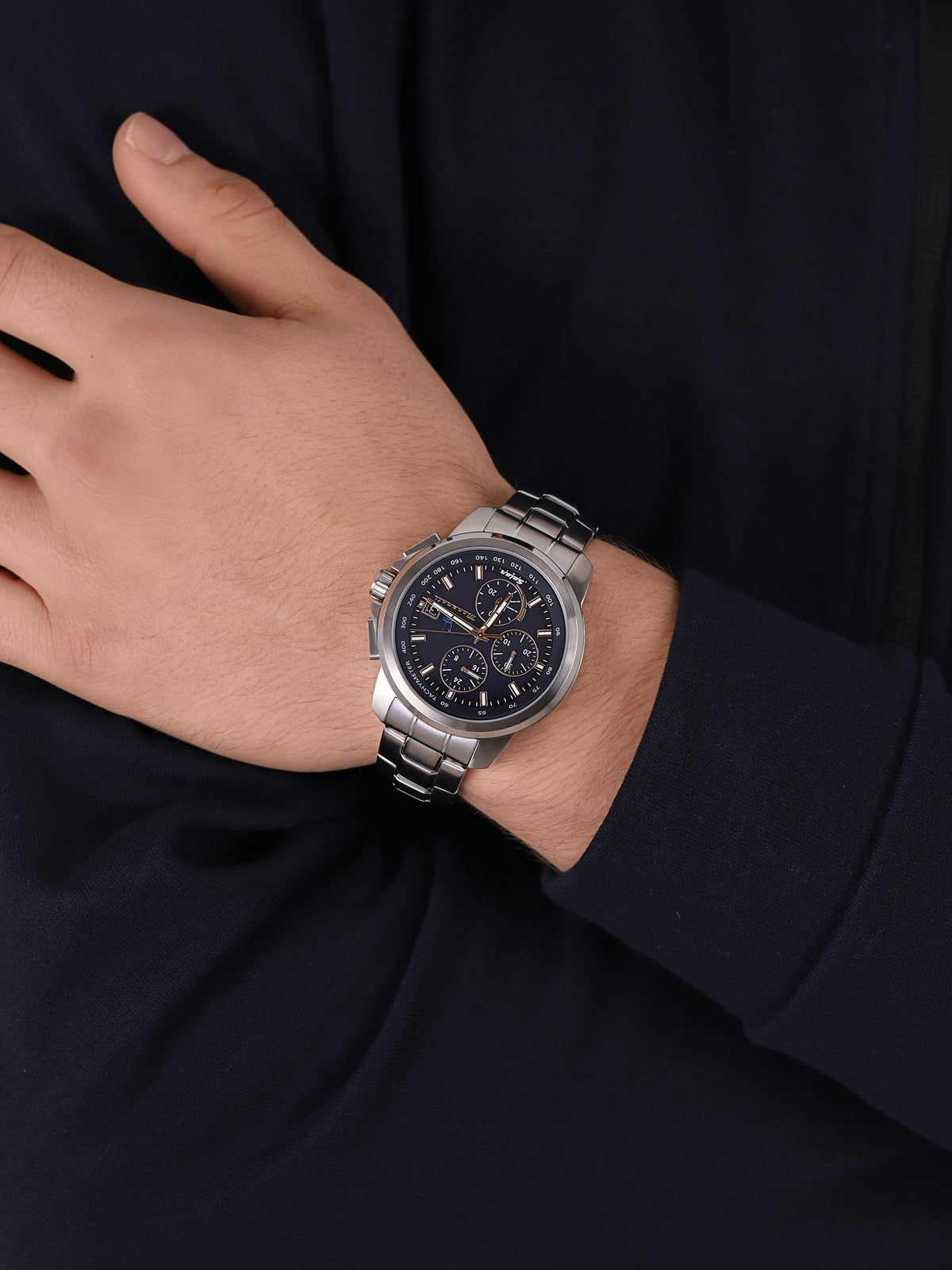  Shop Authentic Maserati Successo 44mm Solar Blue Stainless Steel Watch For Men - R8873645004 - Luxxuri