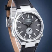  Shop Authentic Citizen Tsuyosa Automatic Grey Dial Black Leather Strap Watch for Men - NK5010-01H - Luxxuri
