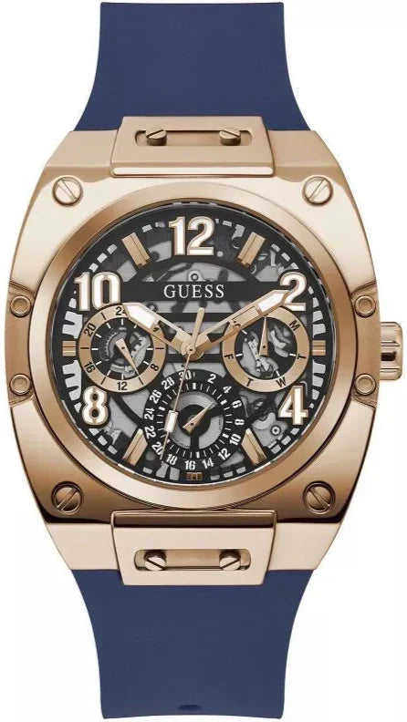  Shop Authentic Guess Prodigy Multifunction Navy Blue Dial Blue Silicone Strap Watch For Men - GW0569G3 - Luxxuri