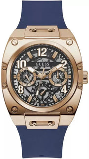  Shop Authentic Guess Prodigy Multifunction Navy Blue Dial Blue Silicone Strap Watch For Men - GW0569G3 - Luxxuri