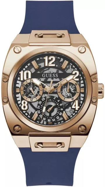  Shop Authentic Guess Prodigy Multifunction Navy Blue Dial Blue Silicone Strap Watch For Men - GW0569G3 - Luxxuri