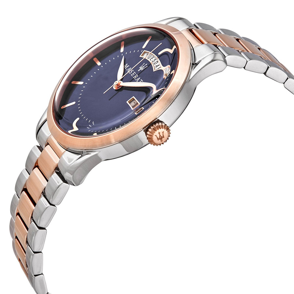  Shop Authentic Maserati Tradizione Blue Dial Two Tone Steel Strap Watch For Men - R8853125001 - Luxxuri