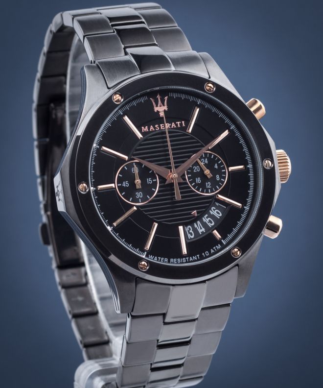  Shop Authentic Maserati Circuito Black Dial Black Steel Strap Watch For Men - R8873627001 - Luxxuri