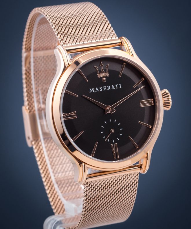  Shop Authentic Maserati Epoca Anthracite Dial Rose Gold Mesh Bracelet Watch For Men - R8853118004 - Luxxuri