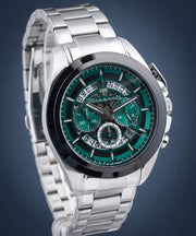  Shop Authentic Maserati Traguardo Chronograph Green Dial Silver Steel Strap Watch For Men - R8873612060 - Luxxuri