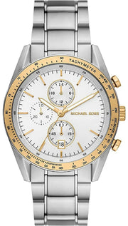  Shop Authentic Michael Kors Accelerator Chronograph White Dial Silver Steel Strap Watch For Men - MK9112 - Luxxuri
