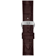  Shop Authentic Tissot Luxury Powermatic 80 Silver Dial Brown Leather Strap Watch For Men - T086.407.16.031.00 - Luxxuri