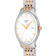  Shop Authentic Tissot T Classic Tradition White Dial Two Tone Mesh Bracelet Watch For Men - T063.610.22.037.01 - Luxxuri