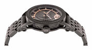  Shop Authentic Versace Viamond Quartz Black Dial Grey Steel Strap Watch For Men - VEPO00520 - Luxxuri