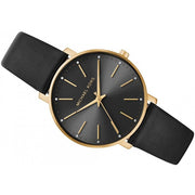  Shop Authentic Michael Kors Pyper Black Dial Black Leather Strap Watch For Women - MK2747 - Luxxuri