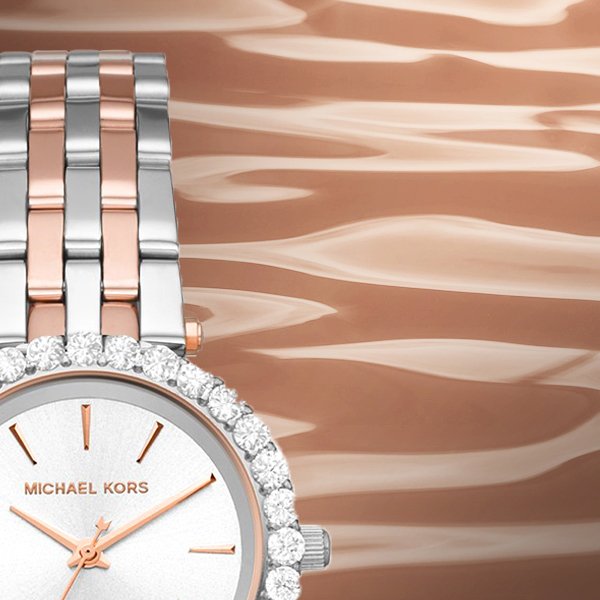  Shop Authentic Michael Kors Darci Quartz Silver Dial Two Tone Steel Strap Watch For Women - MK4515 - Luxxuri