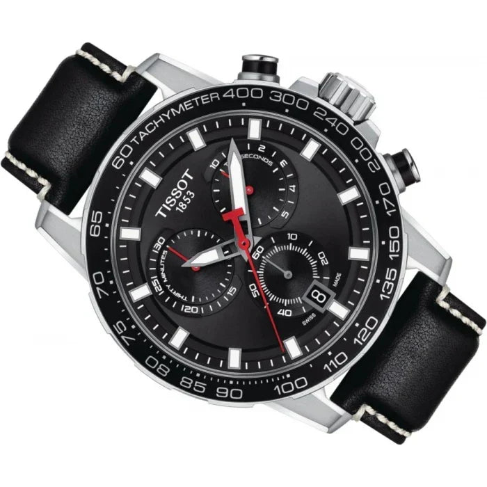  Shop Authentic Tissot Supersport Chrono Black Dial Black Leather Strap Watch for Men - T125.617.16.051.00 - Luxxuri
