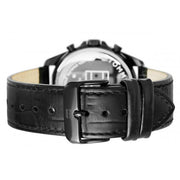  Shop Authentic Tommy Hilfiger Baker Chronograph Black Dial Black Leather Strap Watch For Men  - 1710452 - Luxxuri