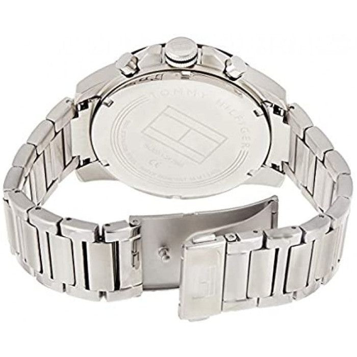  Shop Authentic Tommy Hilfiger Decker Quartz Black Dial Silver Steel Strap Watch for Men - 1791472 - Luxxuri