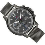  Shop Authentic Tommy Hilfiger London Chronograph Grey Dial Grey Mesh Bracelet Watch for Men - 1791530 - Luxxuri