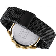  Shop Authentic Tommy Hilfiger Chase Quartz Black Dial Black Mesh Bracelet Watch for Men - 1791580 - Luxxuri