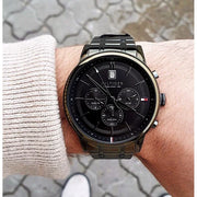  Shop Authentic Tommy Hilfiger Quartz Black Dial Black Steel Strap Watch for Men - 1791634 - Luxxuri