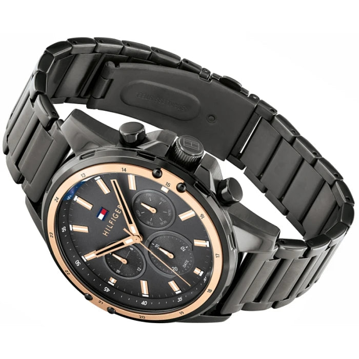  Shop Authentic Tommy Hilfiger Mason Grey Dial Grey Steel Strap Watch for Men - 1791790 - Luxxuri
