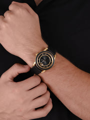  Shop Authentic Versace Code Quartz Black Dial Black Leather Strap Watch For Men - VEPO00320 - Luxxuri