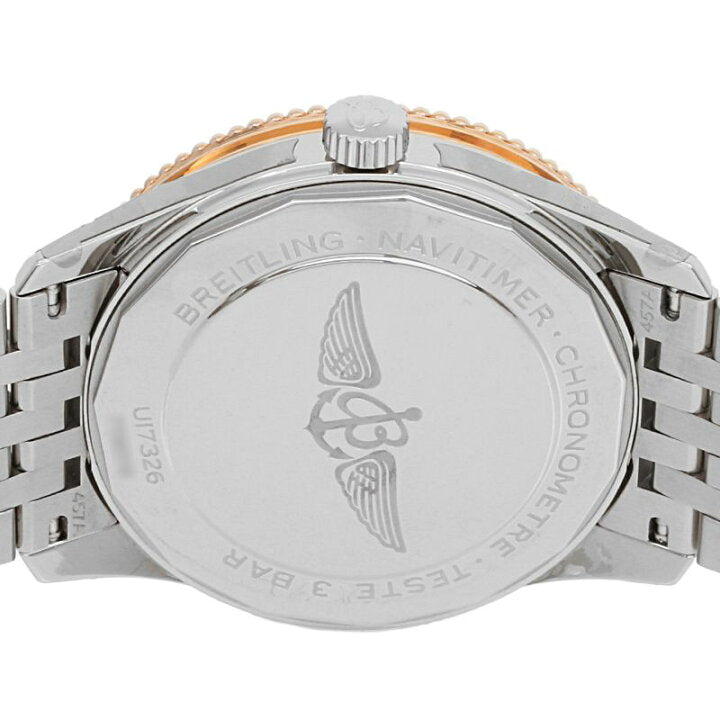 Shop Authentic Breitling Navitimer Automatic 41mm Grey Dial Silver Steel Strap Mens Watch - U17326211M1A1 - Luxxuri