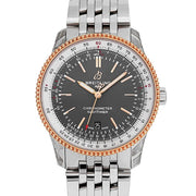  Shop Authentic Breitling Navitimer Automatic 41mm Grey Dial Silver Steel Strap Mens Watch - U17326211M1A1 - Luxxuri