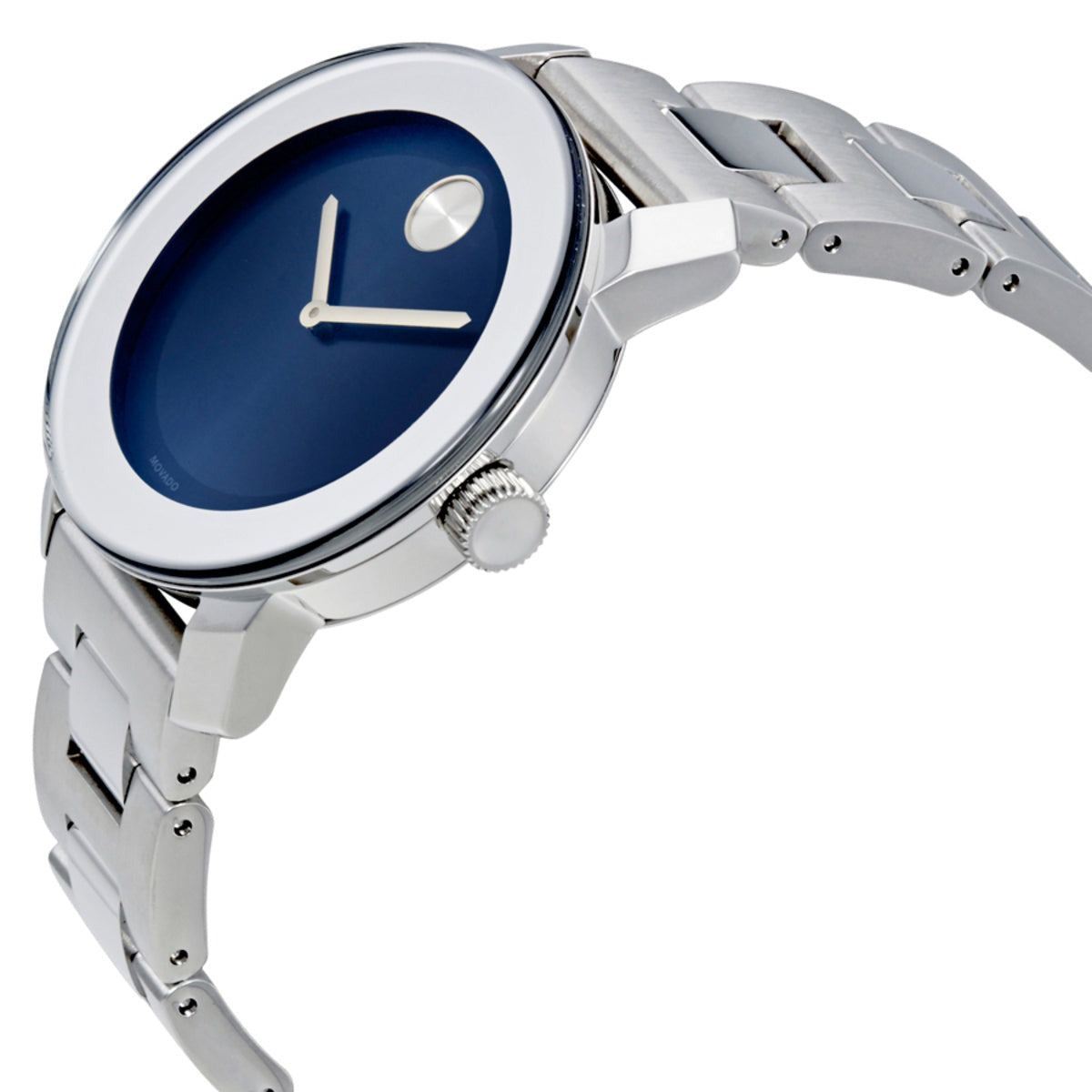  Shop Authentic Movado Bold Blue Dial Silver Steel Strap Watch for Women - 3600396 - Luxxuri