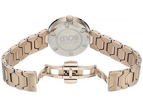  Shop Authentic Movado Bold Crystal Pave Rose Gold Dial Rose Gold Steel Strap Watch For Women - 3600493 - Luxxuri