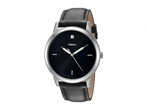  Shop Authentic Fossil The Minimalist Carbon Series Black Dial Black Leather Strap Watch for Men - FS5497 - Luxxuri