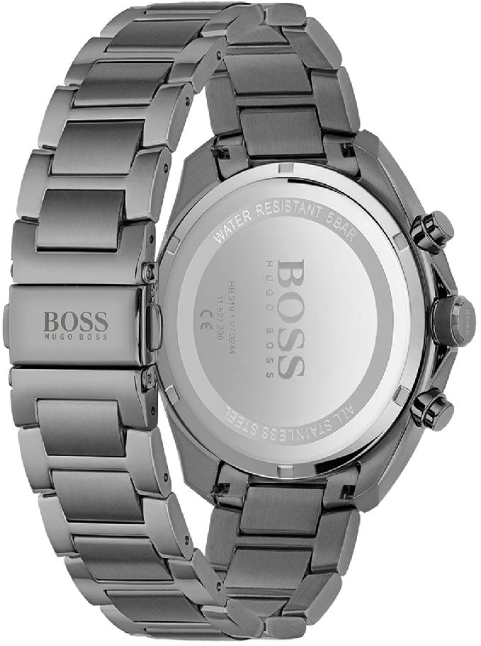  Shop Authentic Hugo Boss Distinct Grey Dial Gren Steel Strap Watch for Men - 1513858 - Luxxuri