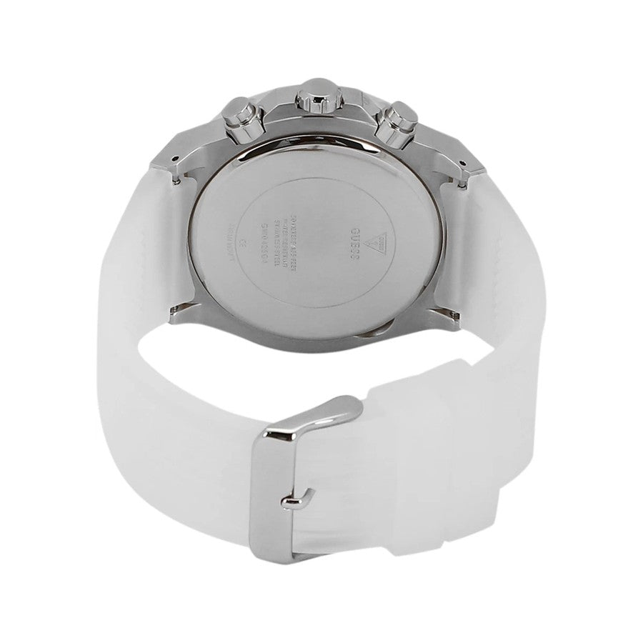  Shop Authentic Guess Poseidon Chronograph Rainbow Dial White Silicone Strap Watch For Men - GW0425G4 - Luxxuri