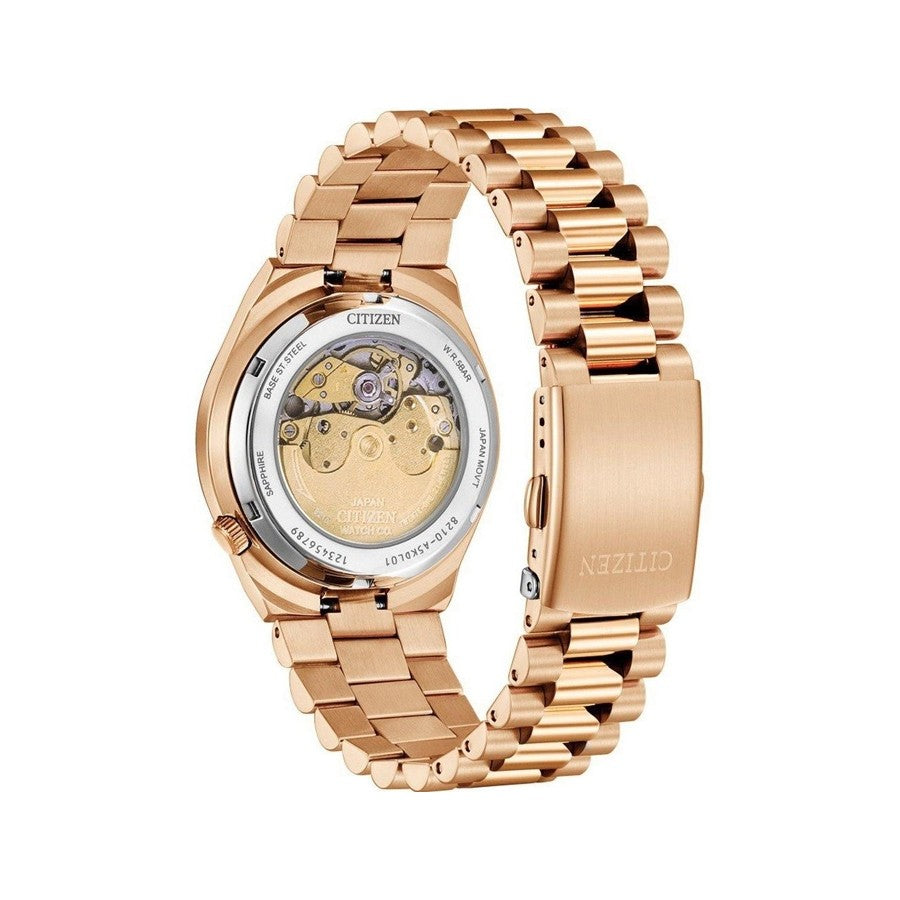  Shop Authentic Citizen Tsuyosa Automatic Red Dial Gold Steel Strap Watch For Men - NJ0153-82X - Luxxuri