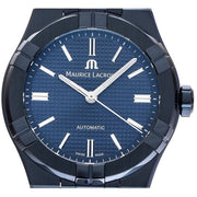  Shop Authentic Maurice Lacroix Automatic PVD Limited Edition Blue Dial Blue Silicon Strap Watch For Men - AI6007-PVC00-430-4 - Luxxuri