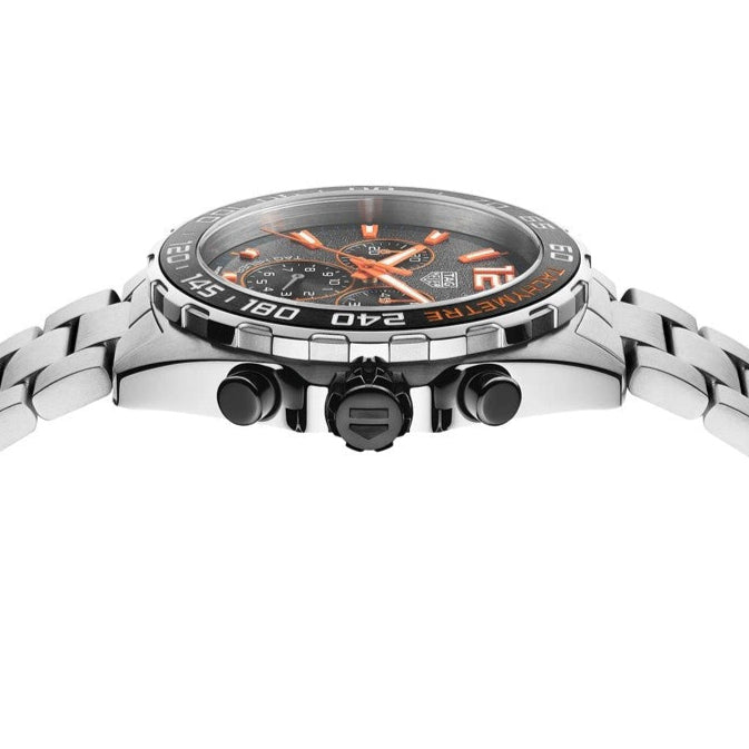  Shop Authentic Tag Heuer Formula 1 Chronograph Ceramic Black Dial Silver Steel Strap Watch for Men - CAZ101AH.BA0842 - Luxxuri