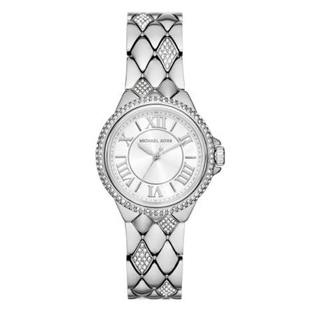  Shop Authentic Michael Kors Camille Pave Crystals Silver Dial Silver Steel Strap Watch for Women - MK4804 - Luxxuri