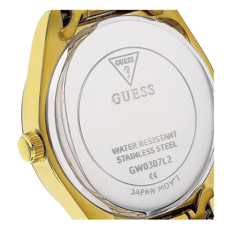  Shop Authentic Guess Luna Diamonds Black Dial Gold Steel Strap Watch for Women - GW0307L2 - Luxxuri