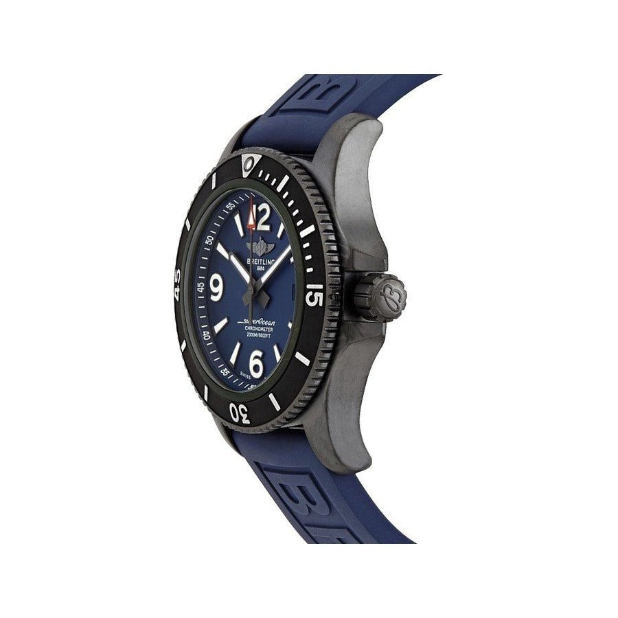  Shop Authentic Breitling Superocean Automatic 46mm Blue Dial Blue Rubber Strap Watch for Men - M17368D71C1S1 - Luxxuri