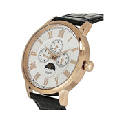  Shop Authentic Guess Delancy Quartz Silver Dial Black Leather Strap Watch For Men - W0870G2 - Luxxuri