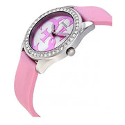  Shop Authentic Guess G-Twist Diamonds Silver Dial Pink Rubber Strap Watch for Women - W1240L1 - Luxxuri