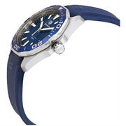  Shop Authentic Tag Heuer Aquaracer Quartz Blue Dial Blue Rubber Strap Watch for Men - WAY101C.FT6153 - Luxxuri