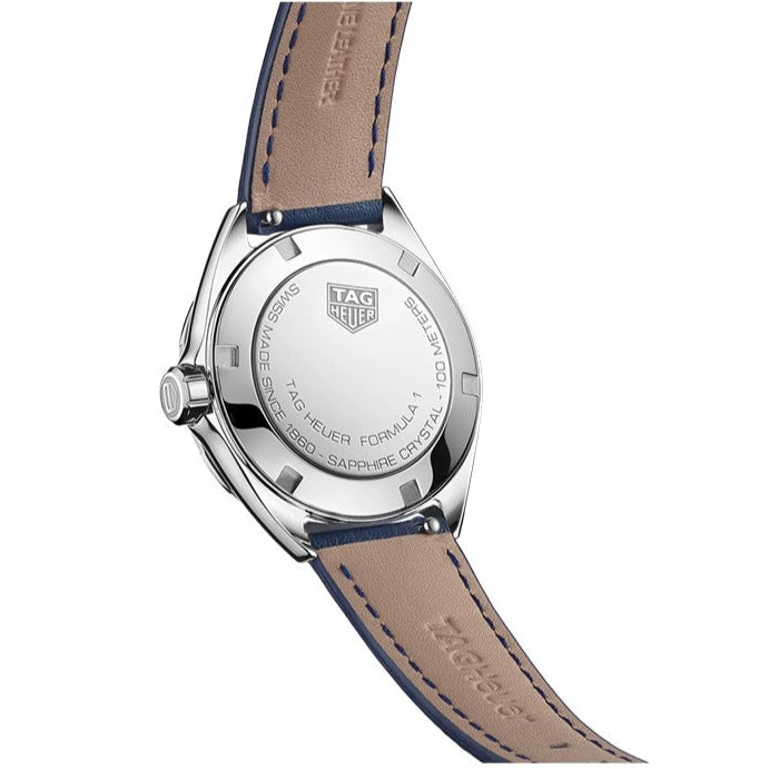  Shop Authentic Tag Heuer Formula 1 Quartz Blue Dial Blue Leather Strap Watch for Women - WBJ1412.FC8233 - Luxxuri